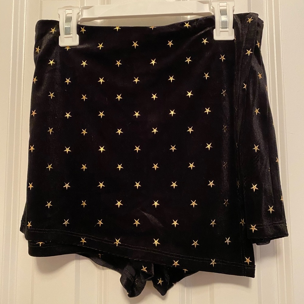 Velour Star Studded Skort